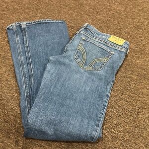 EUC  Women's 7L W28 L35 Hollister Blue Denim Jeans pants bottoms